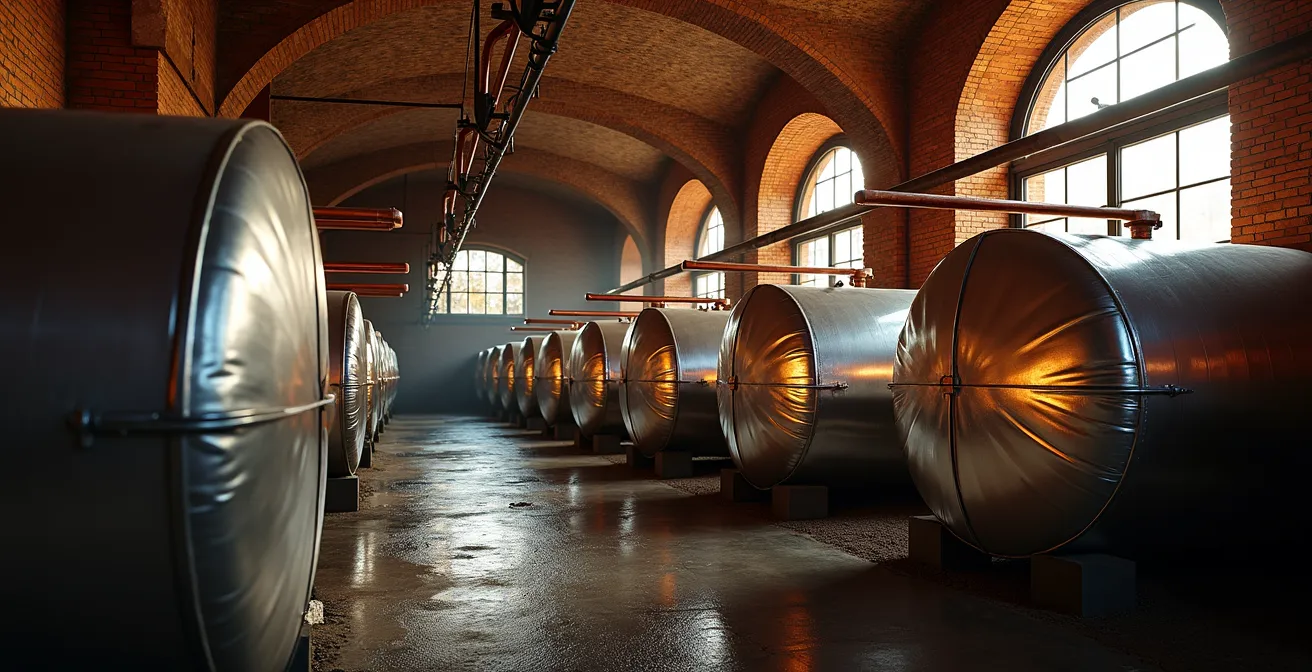 Sistema di accumulo termico stagionale con grandi serbatoi isolati