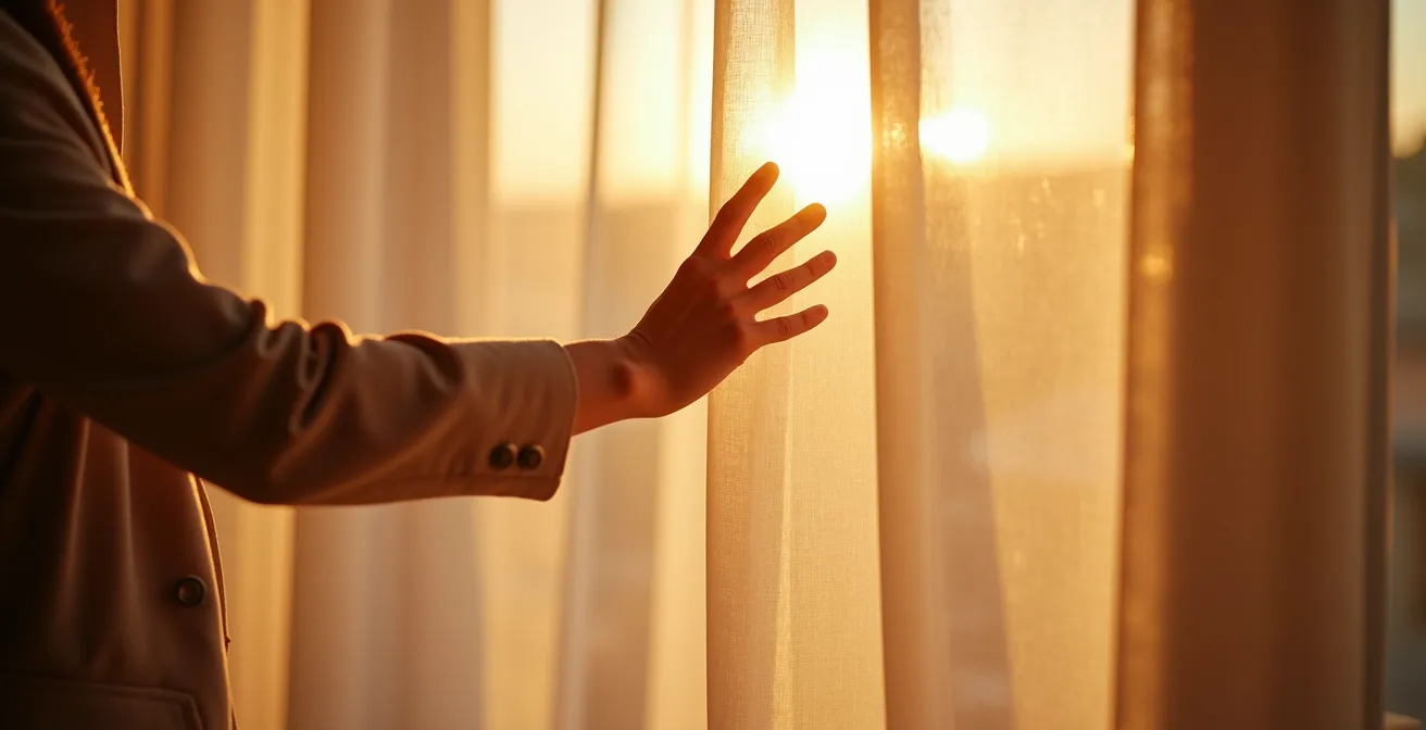 Tende in seta con sistema doppio strato in ambiente mediterraneo